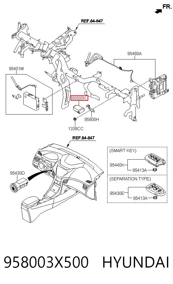  958003X500 Hyundai/Kia