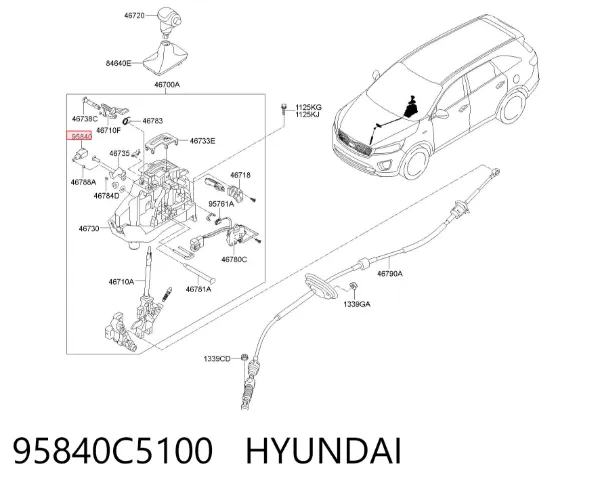 Соленоид АКПП 95840C5100 Hyundai/Kia