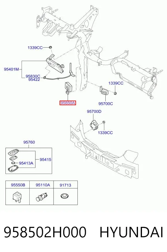  958502H000 Hyundai/Kia
