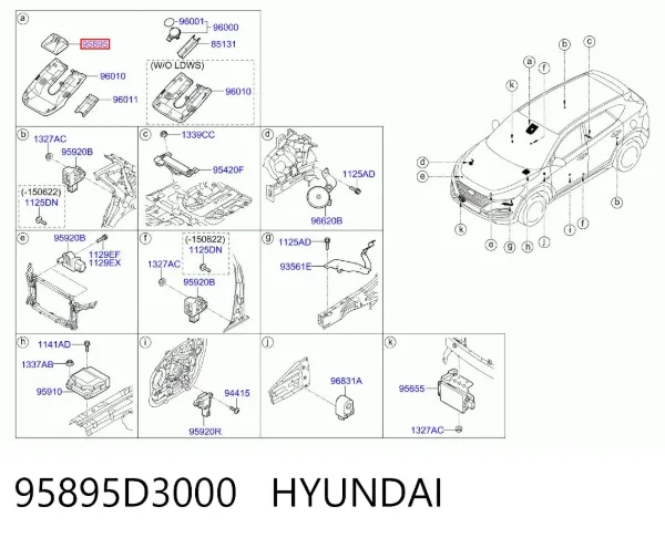  95895D3000 Hyundai/Kia