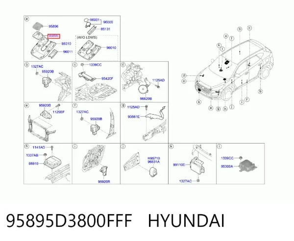  95895D3800FFF Hyundai/Kia