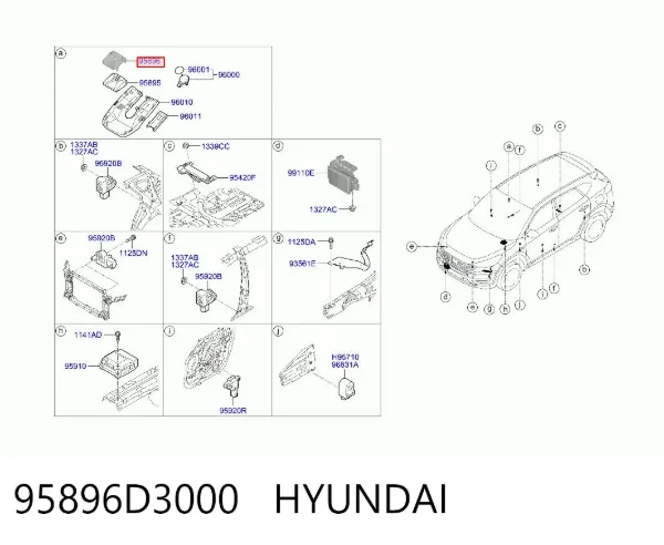  95896D3000 Hyundai/Kia