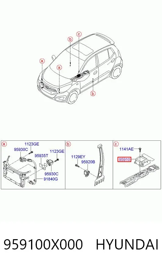  959100X000 Hyundai/Kia