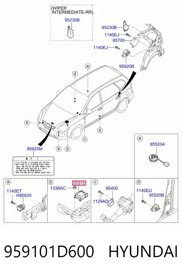  959101D600 Hyundai/Kia