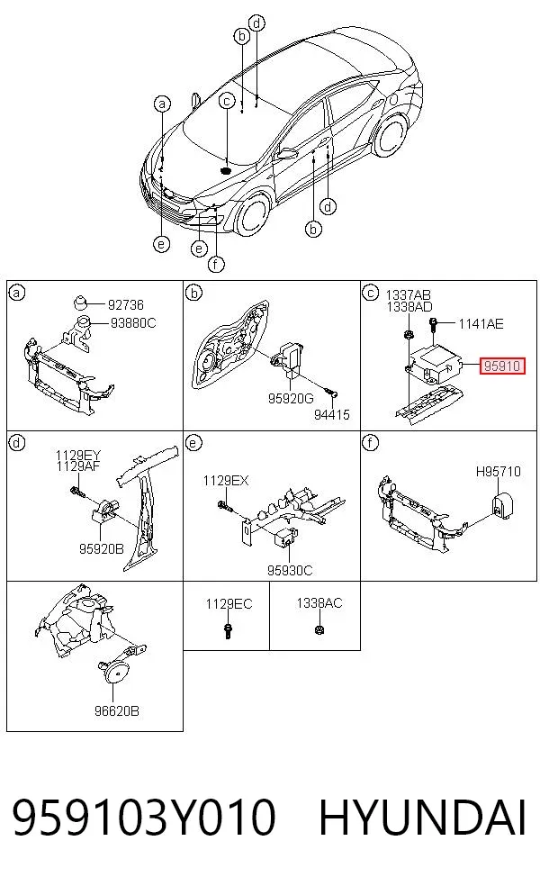  959103Y010 Hyundai/Kia