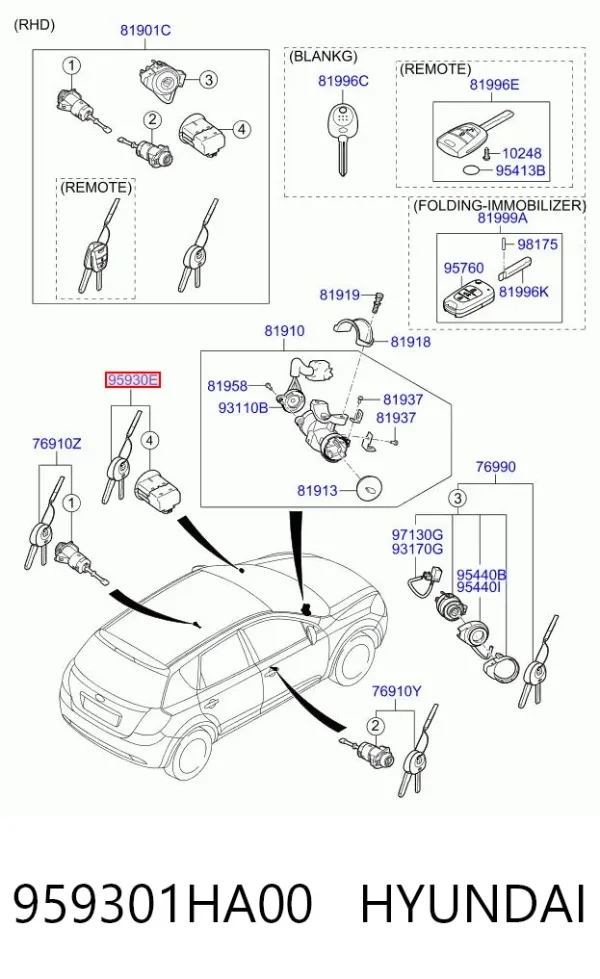  959301HA00 Hyundai/Kia