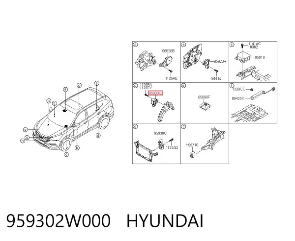 Датчик удара 959302W000 Hyundai/Kia