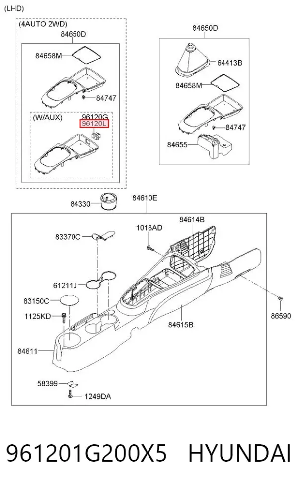  961201G200X5 Hyundai/Kia