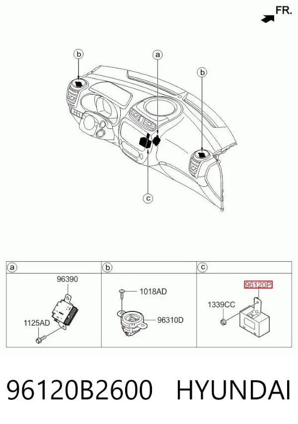  96120B2600 Hyundai/Kia
