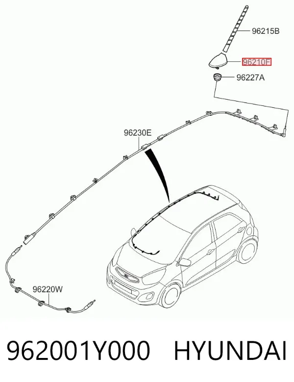 Антенна 962001Y000 Hyundai/Kia