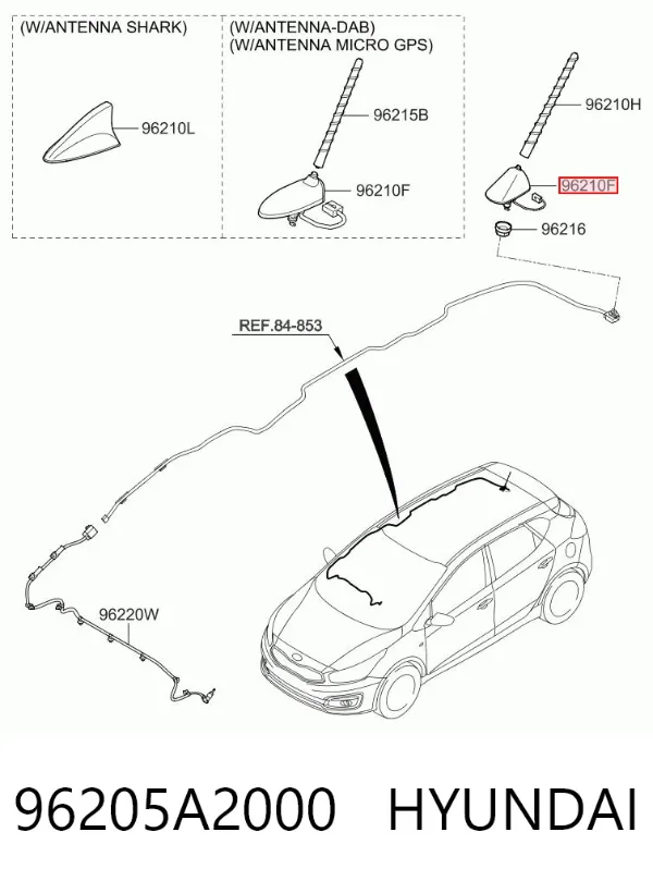 Антенна 96205A2000 Hyundai/Kia