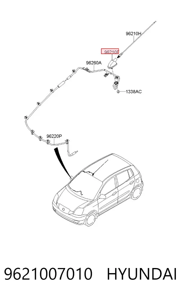 Антенна 9621007010 Hyundai/Kia