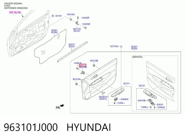  963101J000 Hyundai/Kia