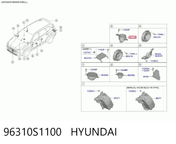  96310S1100 Hyundai/Kia