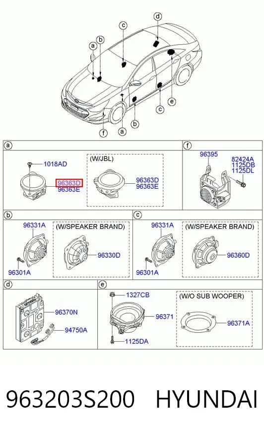  963203S200 Hyundai/Kia
