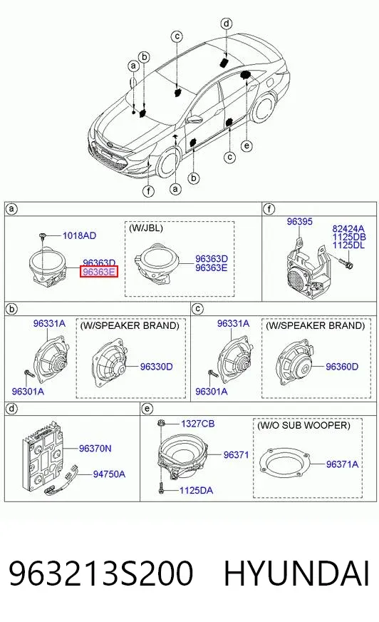  963213S200 Hyundai/Kia