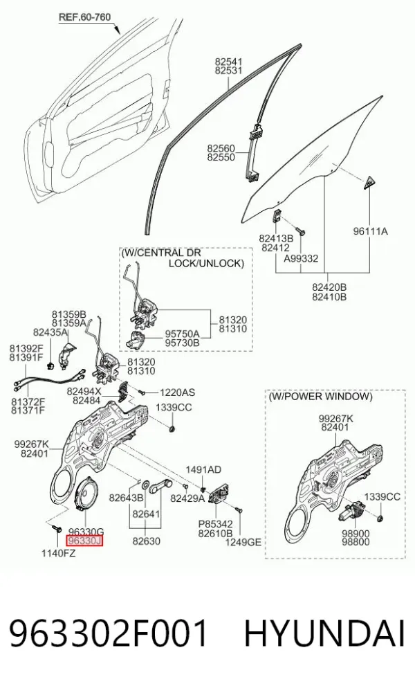  963302F001 Hyundai/Kia