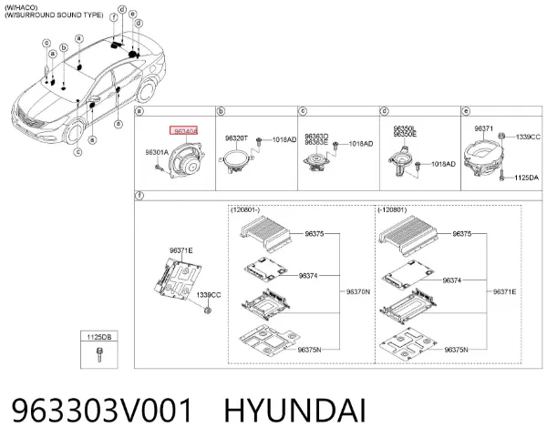  963303V001 Hyundai/Kia