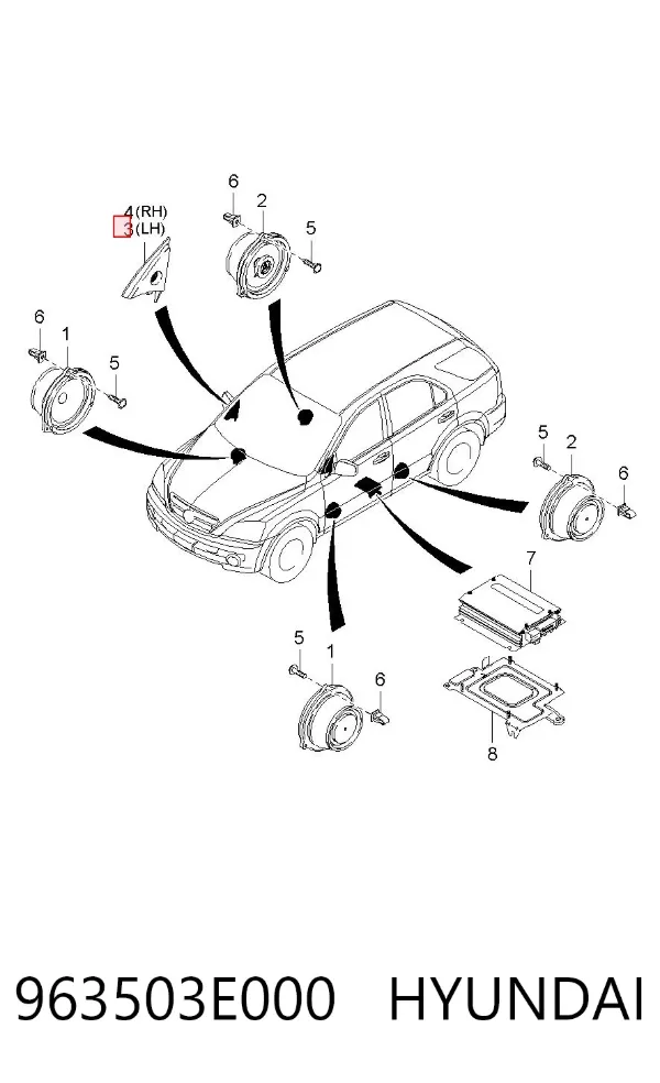  963503E000 Hyundai/Kia
