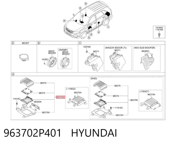  963702P401 Hyundai/Kia