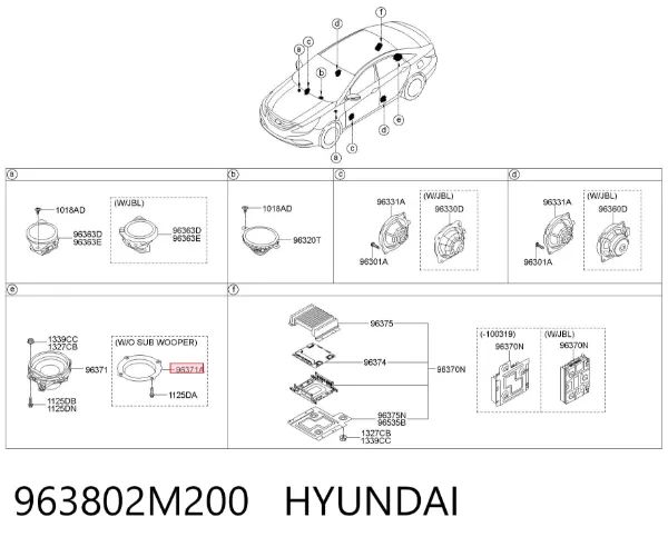  963802M200 Hyundai/Kia