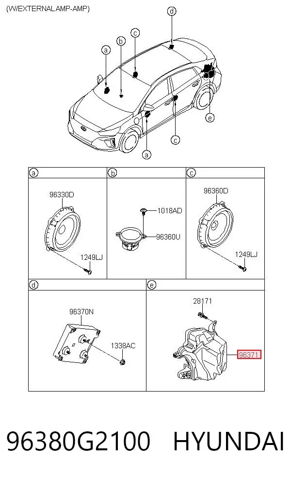  96380G2100 Hyundai/Kia