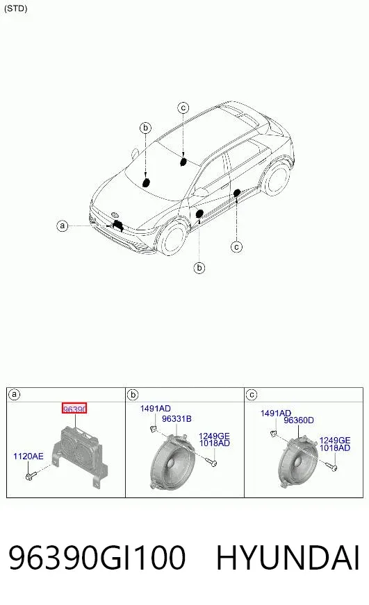  96390GI100 Hyundai/Kia