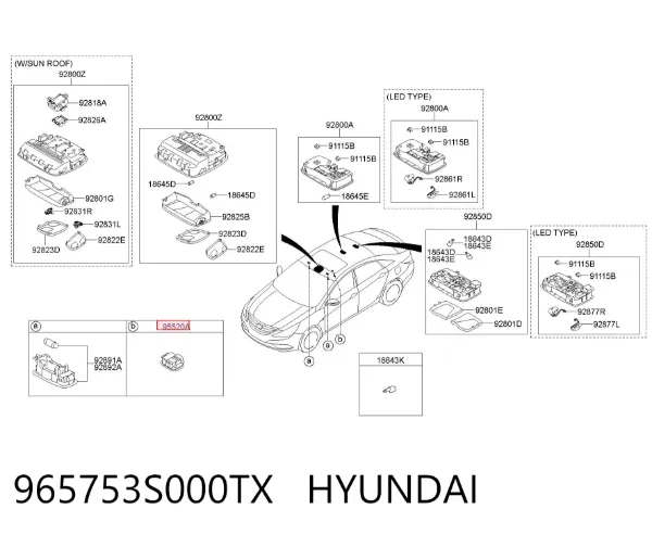  965753S000TX Hyundai/Kia