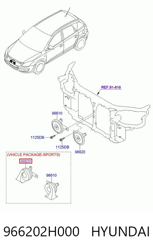  966202H000 Hyundai/Kia
