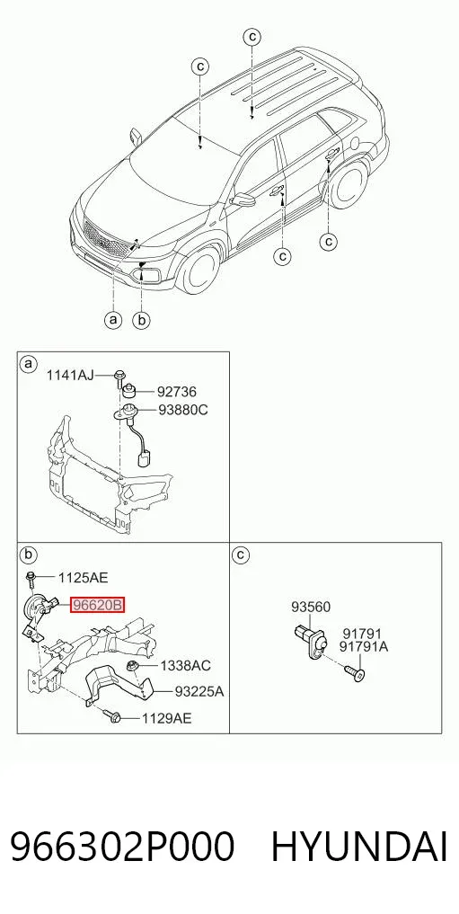  966302P000 Hyundai/Kia