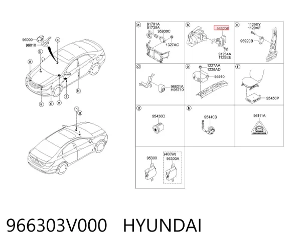 966303V000 Hyundai/Kia