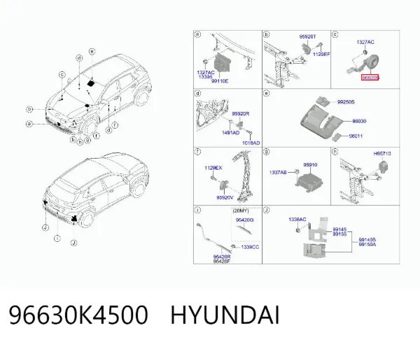 Звуковой сигнал 96630K4500 Hyundai/Kia