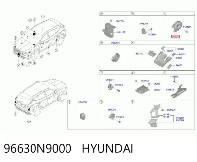 Сирена противоугонной системы HYUNDAI 96630N9000