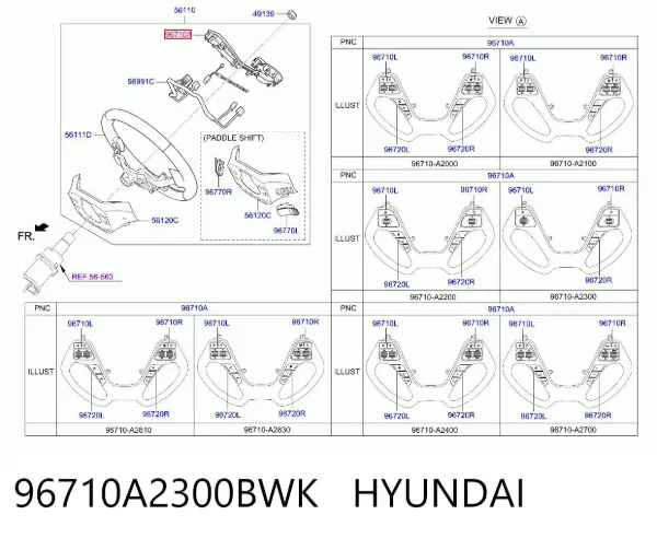  96710A2300BWK Hyundai/Kia