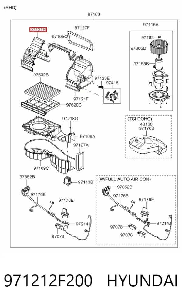  971212F200 Hyundai/Kia