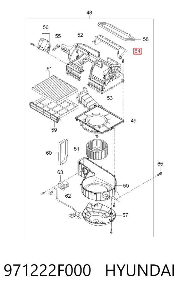  971222F000 Hyundai/Kia
