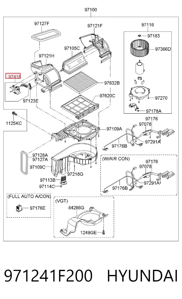  971241F200 Hyundai/Kia