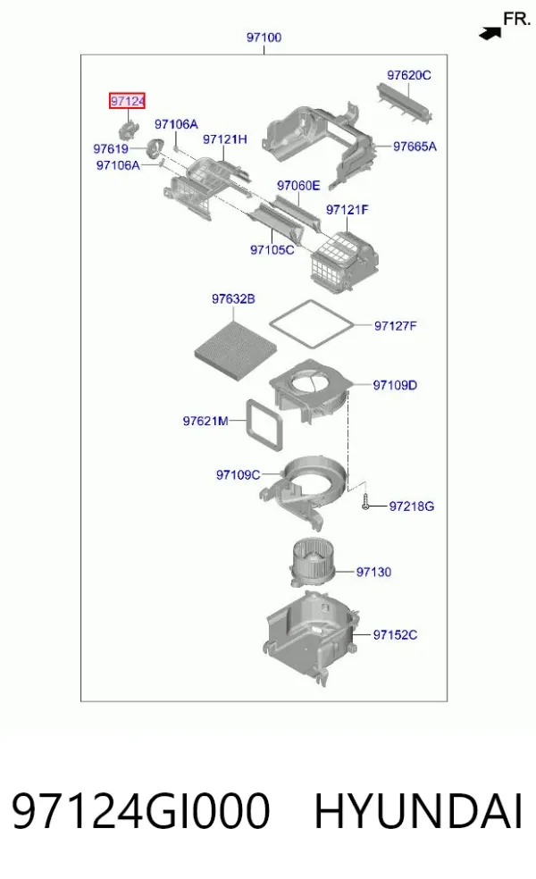  97124GI000 Hyundai/Kia