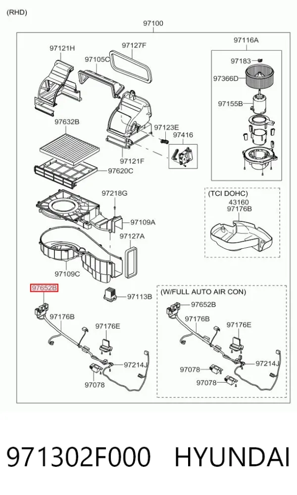  971302F000 Hyundai/Kia