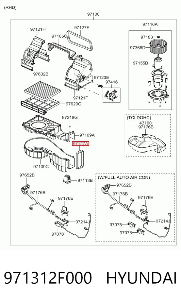  971312F000 Hyundai/Kia