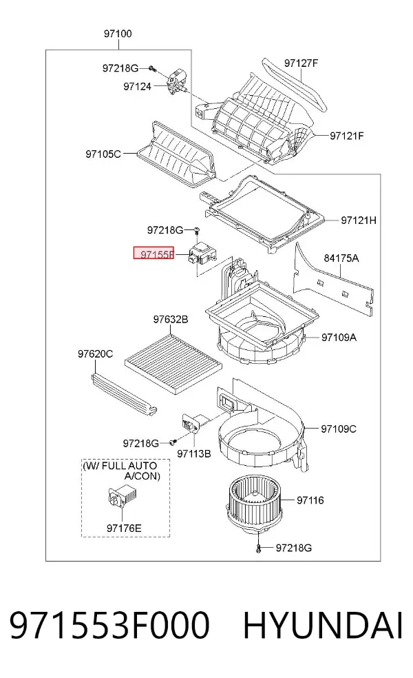  971553F000 Hyundai/Kia