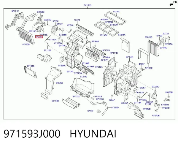 Привод заслонки печки 971593J000 Hyundai/Kia