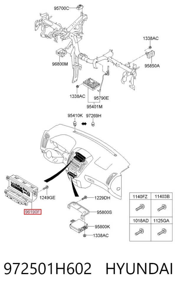 Дисплей многофункциональный 972501H602 Hyundai/Kia