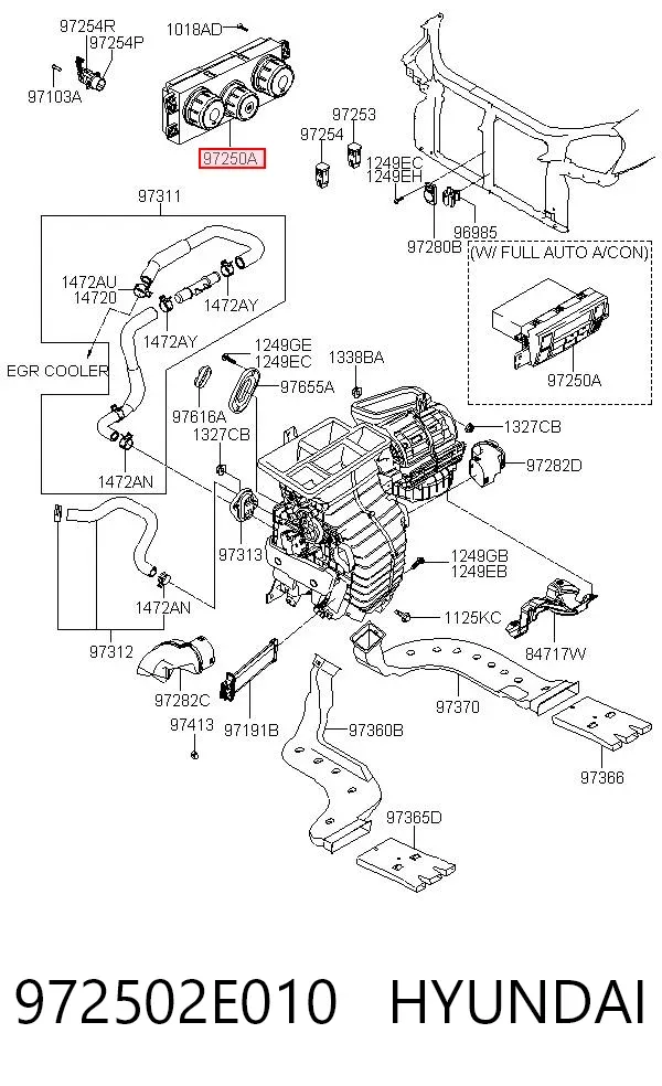  972502E010 Hyundai/Kia