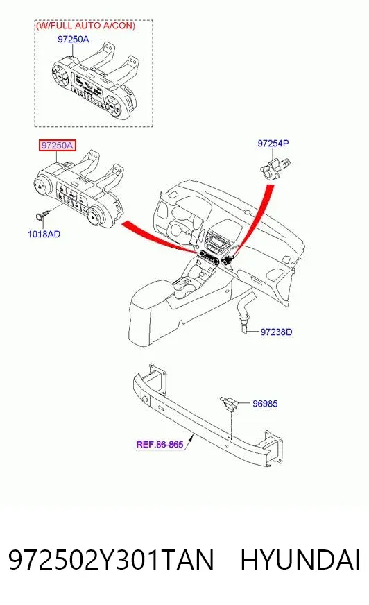  972502Y301TAN Hyundai/Kia