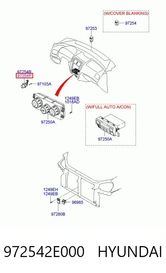 Датчик температуры салона Hyundai Tucson I