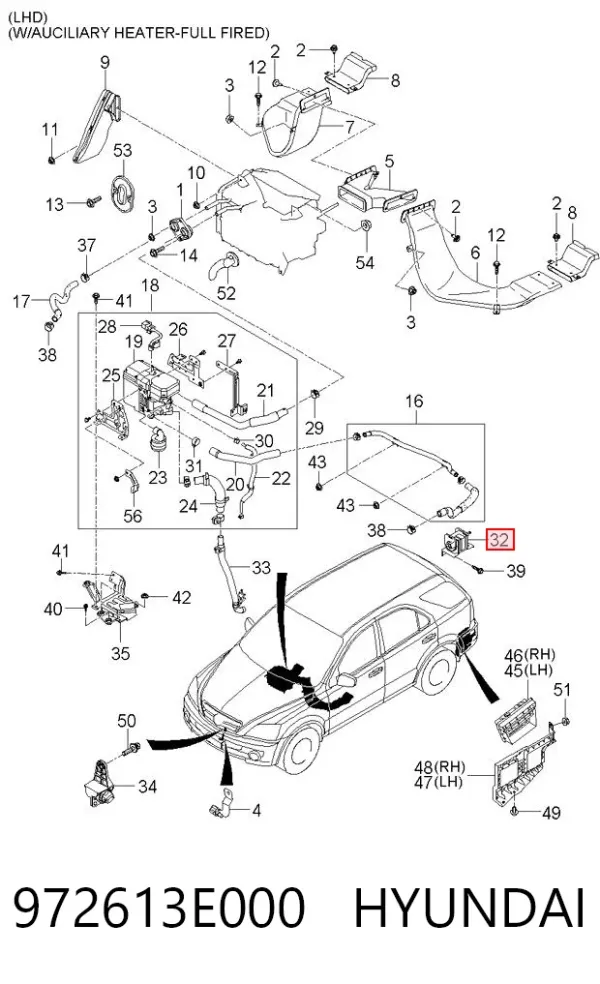  972613E000 Hyundai/Kia