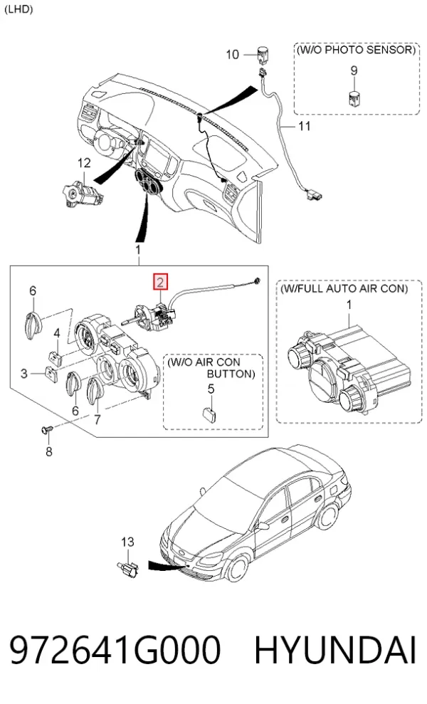  972641G000 Hyundai/Kia