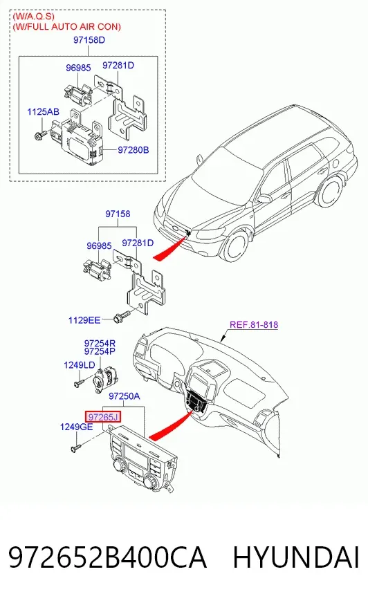  972652B400CA Hyundai/Kia