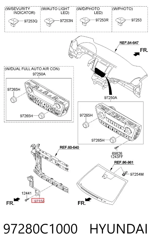  97280C1000 Hyundai/Kia